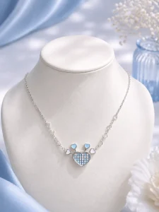 Pawfect Heart Necklace — Blue