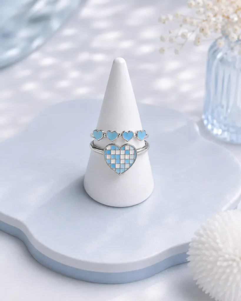 Pawfect Heart Ring — Blue