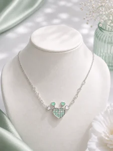 Pawfect Heart Necklace — Green