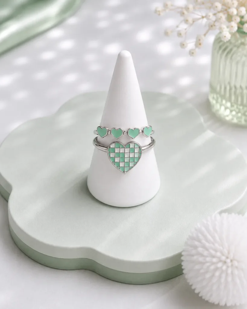 Pawfect Heart Ring — Green