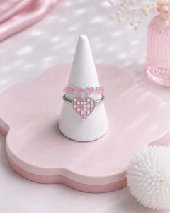 Pawfect Heart Ring — Pink