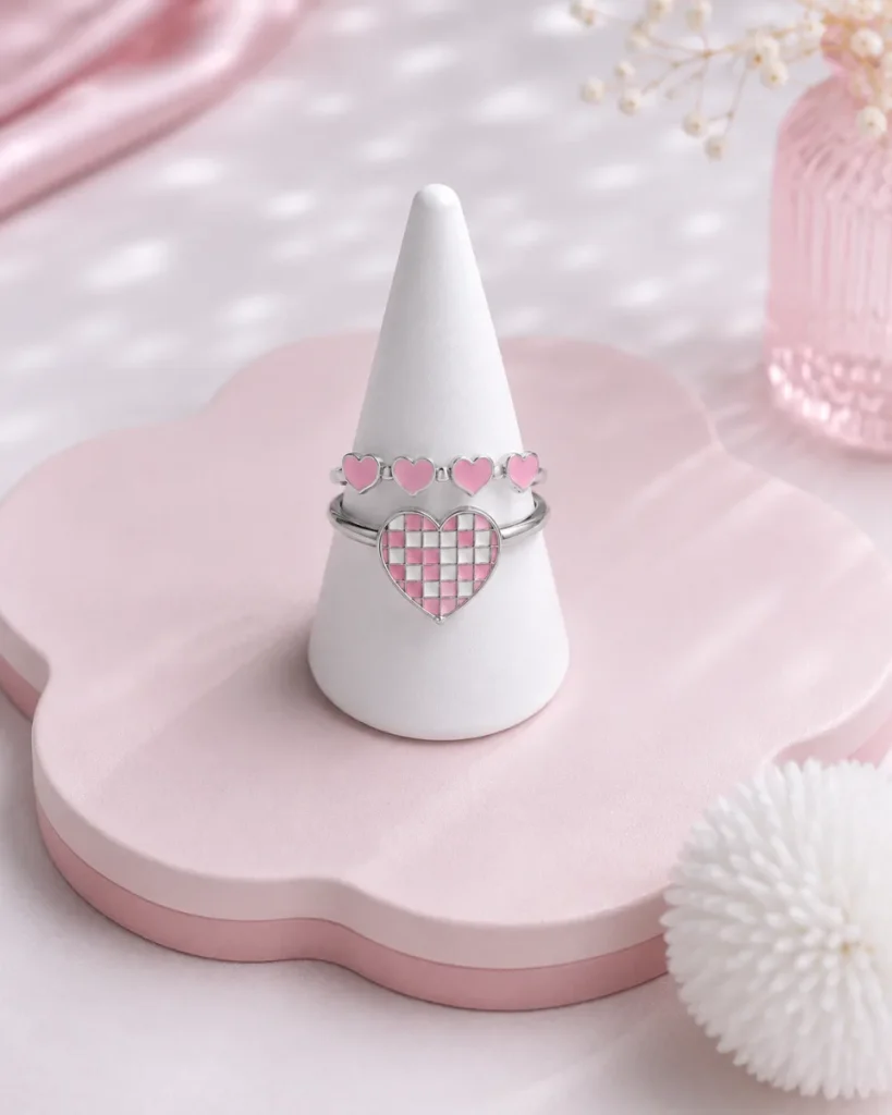 Pawfect Heart Ring — Pink