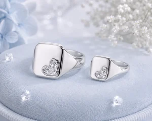 Eternal Vows Heart Signet Ring